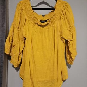Yellow Top Plus Size